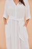 Domenica Midi Dress White