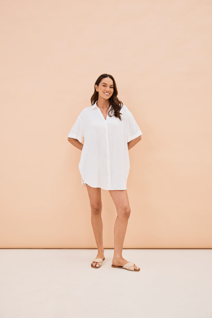 Una Mini Dress White