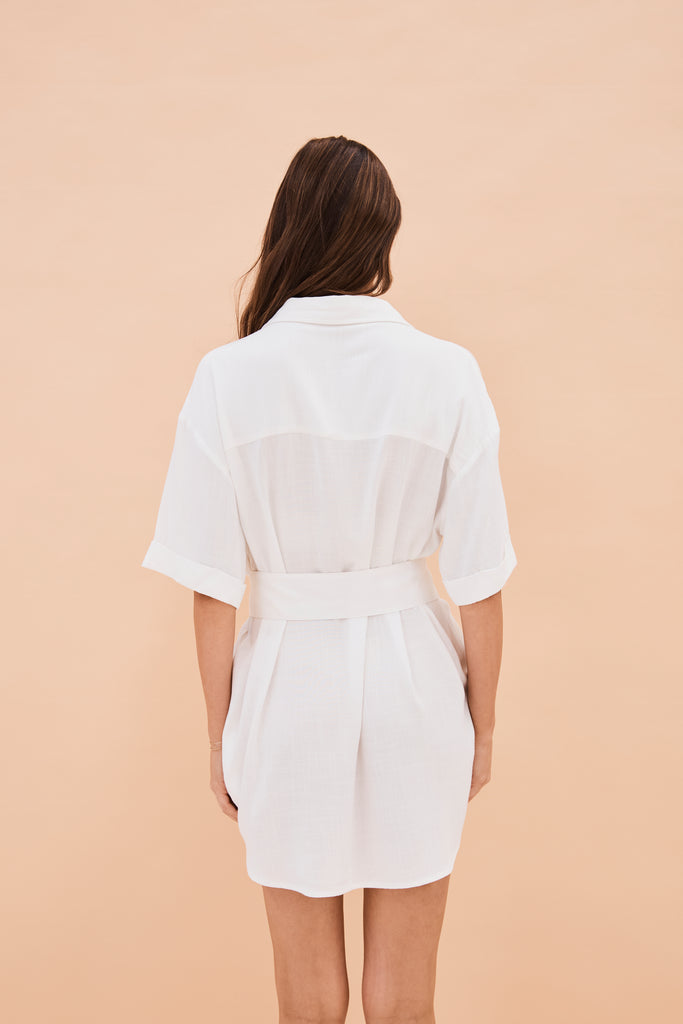 Una Mini Dress White