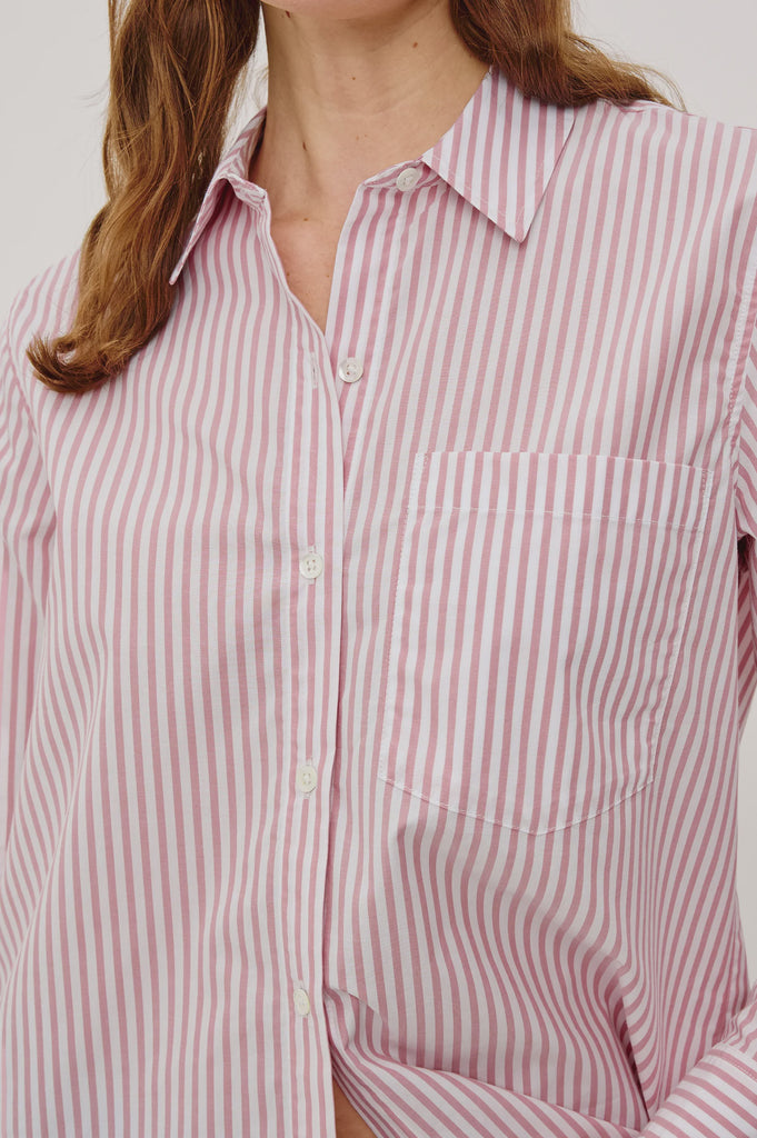 Elsa Shirt Rose Stripe