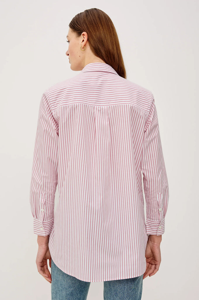 Elsa Shirt Rose Stripe