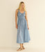 Emmaretta Dress Blue Garden Bloom