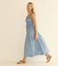 Emmaretta Dress Blue Garden Bloom