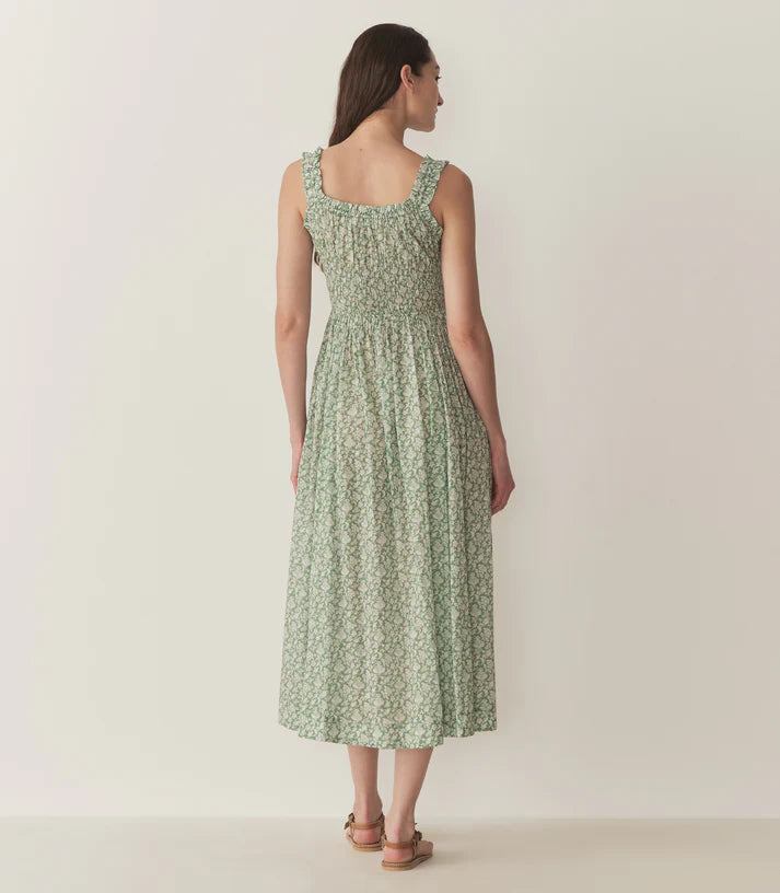 Emmaretta Dress Peridot Tea Floral