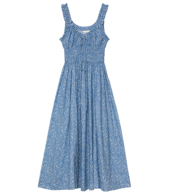 Emmaretta Dress Blue Garden Bloom