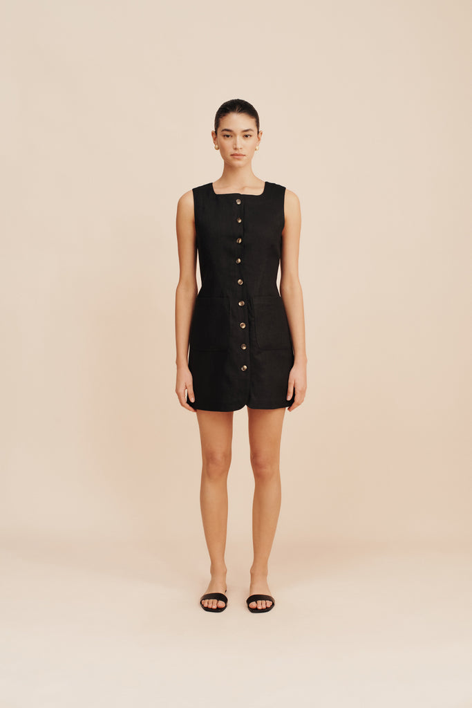 Emma Button Down Mini Dress