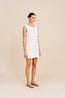Emma Button Down Mini Dress Ivory