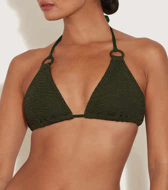 Eva Bikini Metallic Khaki