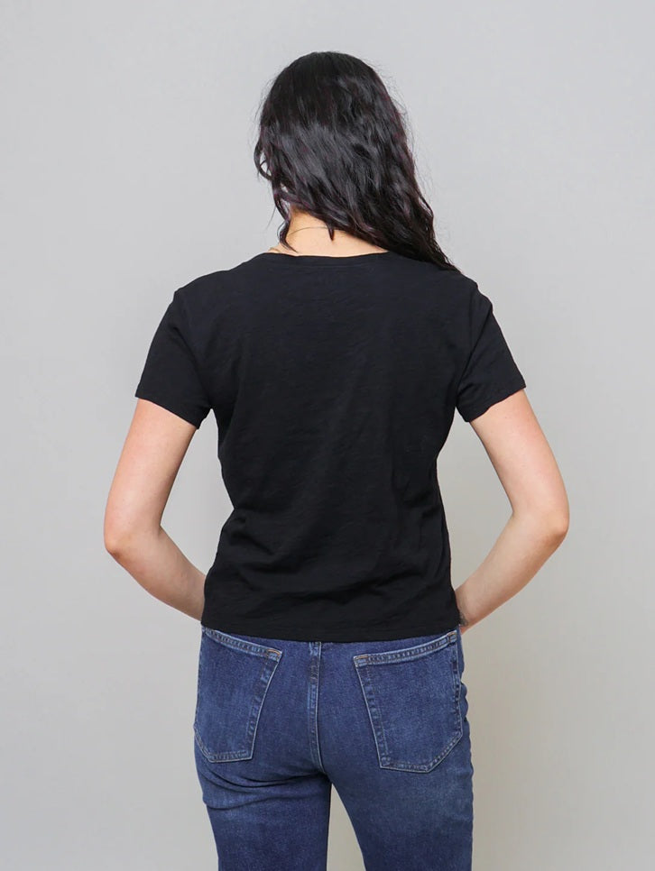 Elisha Originals V Neck Tee Black