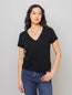Elisha Originals V Neck Tee Black