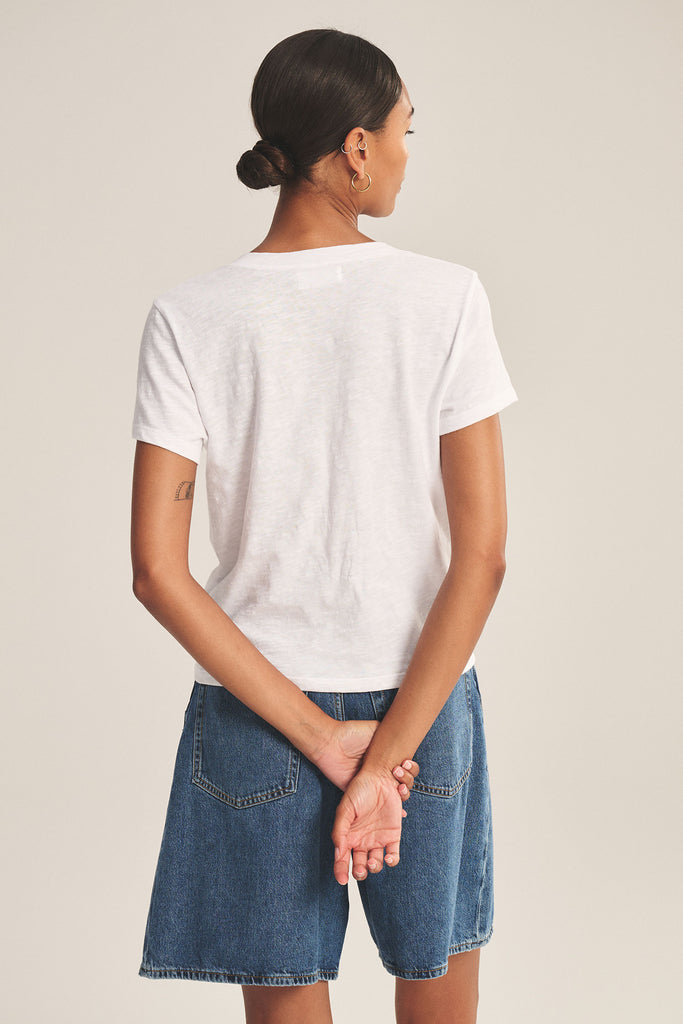 Elisha Originals V Neck Tee White