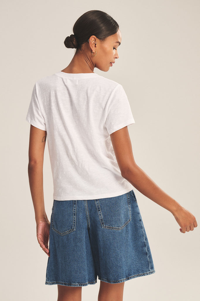 Elisha Originals V Neck Tee White