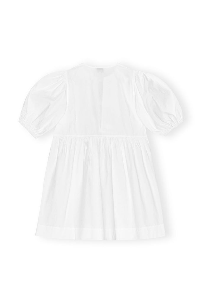 Cotton Poplin Tie Mini Dress