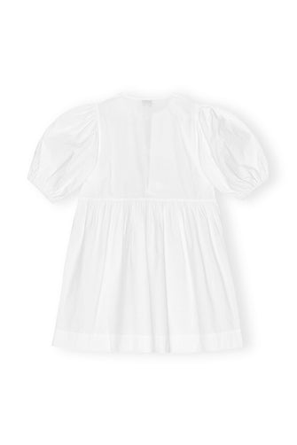 Cotton Poplin Tie Mini Dress