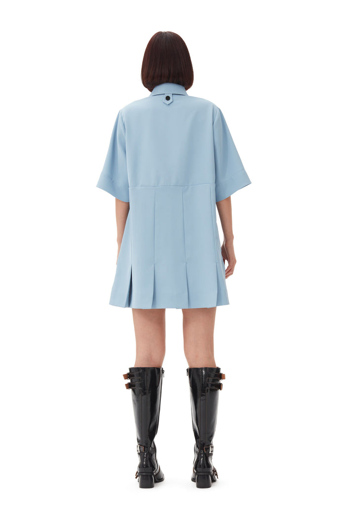 Dusty Blue Mini Dress