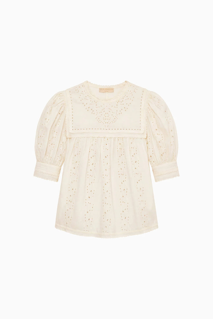 Una Cotton Top Pearled Ivory