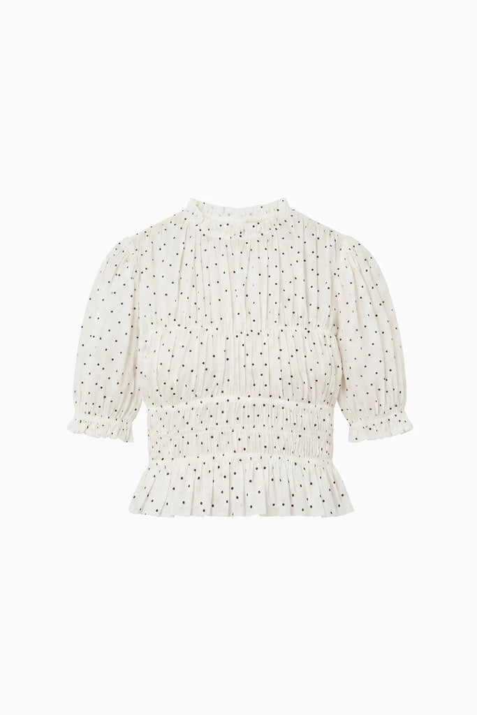 Rae Cotton Top Blanc