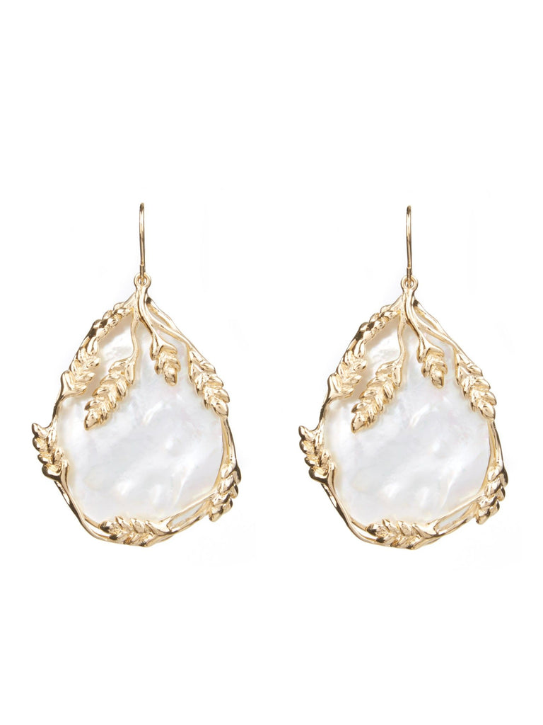 Francoise Pendant Earrings Mother of Pearl