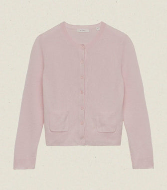 Freya Cashmere Cardigan Rosewater
