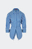 Loch Striped Poplin Button Up Blue Stripe