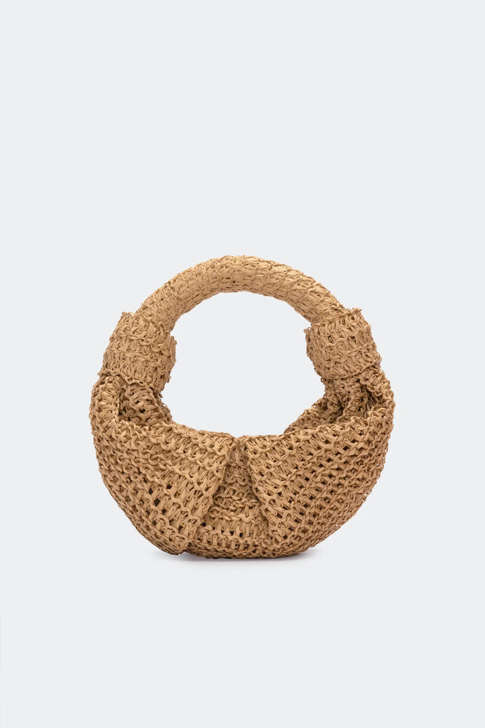 Raffia Lopsy Bag