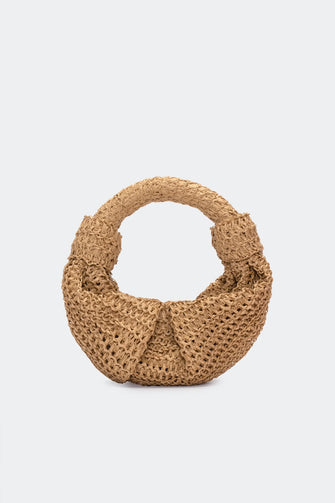 Raffia Lopsy Bag