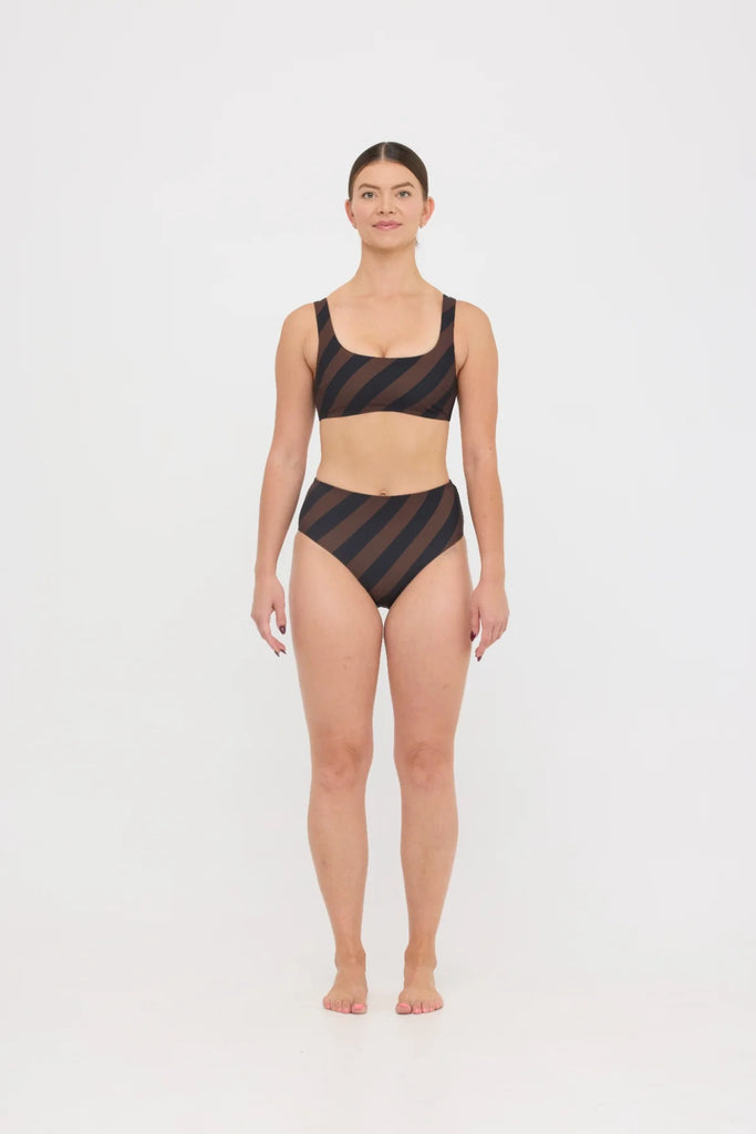 Chilli Swim Crop Espresso Black