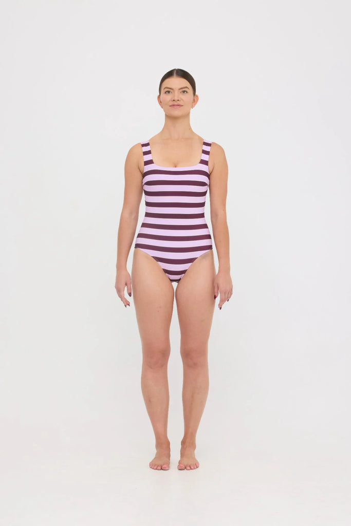 Cat One Piece Voilet Plum