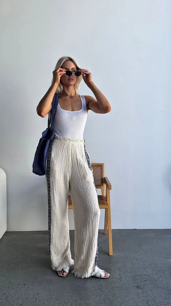 Surf Pant Natural Navy