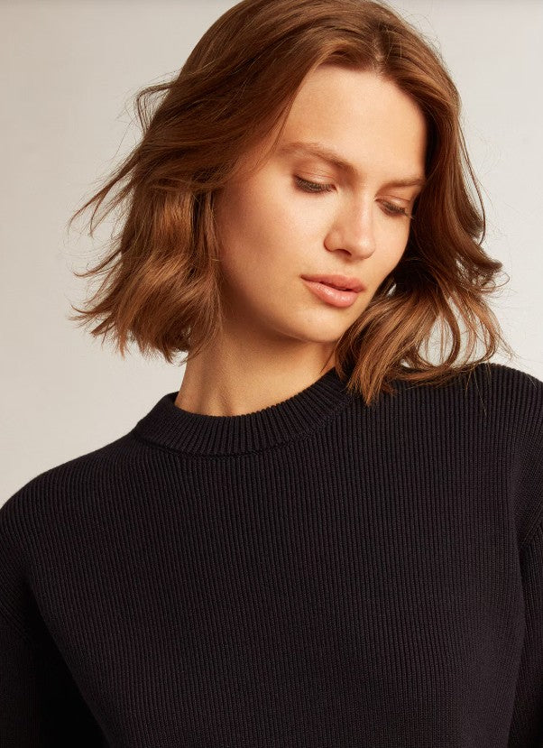 Golden Boyfriend Knit Dark Blue