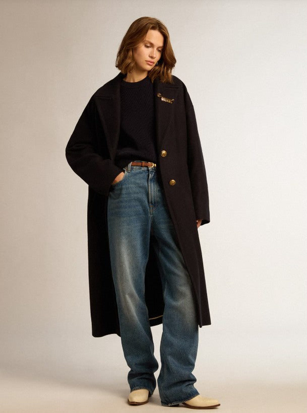 Golden Boyfriend Knit Dark Blue