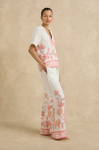 Florentine Pant Hibiscus Bloom