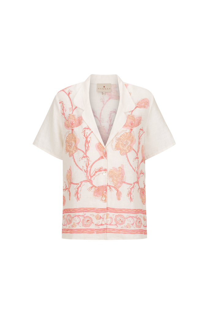 Gabriella Shirt Hibiscus Bloom