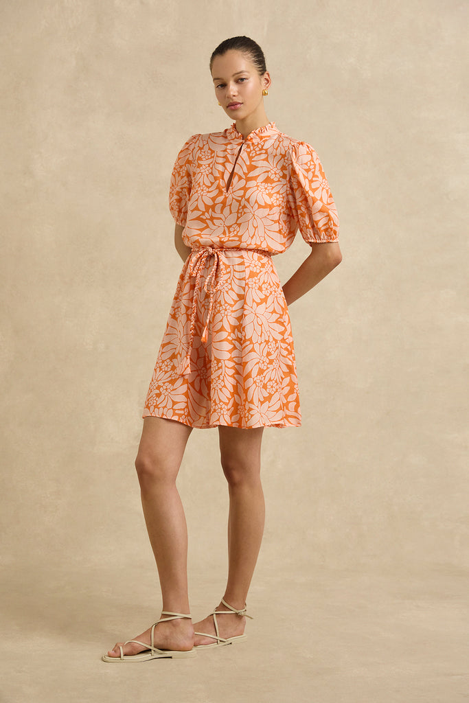 Gaia Dress Crocus Persimmon