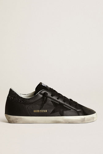 Superstar Sneaker Black with Black Glitter