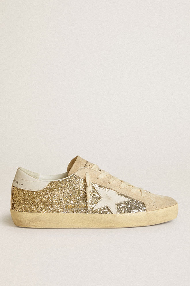Superstar Sneaker Soft Silver Gold Ombre Glitter