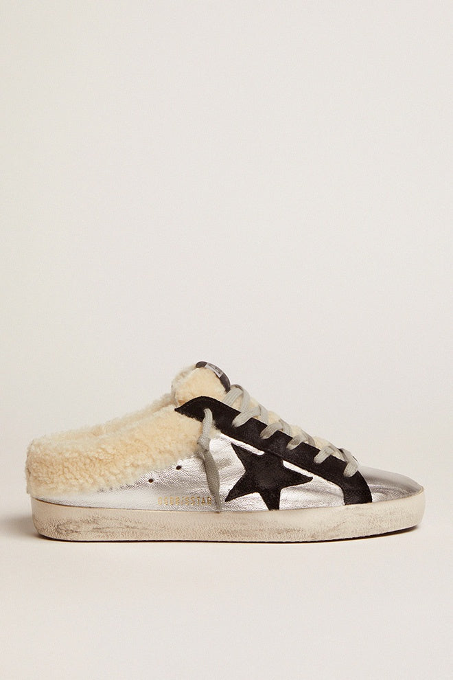 Sabot-Star Silver Black with Shearling