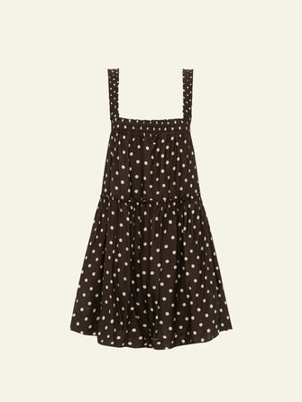 Gathered Mini Dress Praline