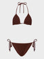 Gina Bikini Metallic Chocolate