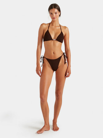 Gina Bikini Metallic Chocolate
