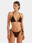 Gina Bikini Metallic Chocolate