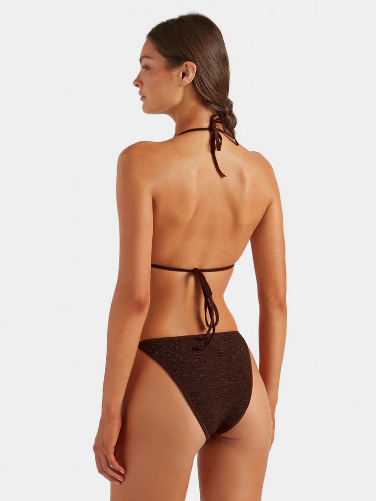 Gina Bikini Metallic Chocolate
