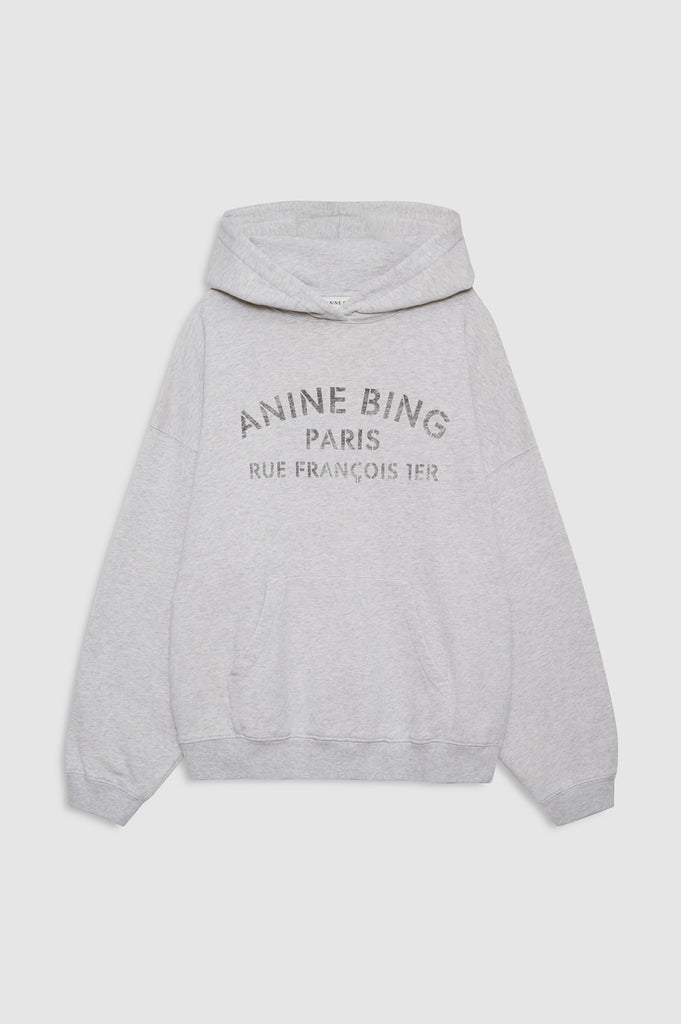 Harvey Sweatshirt Paris Stencil Heather Grey