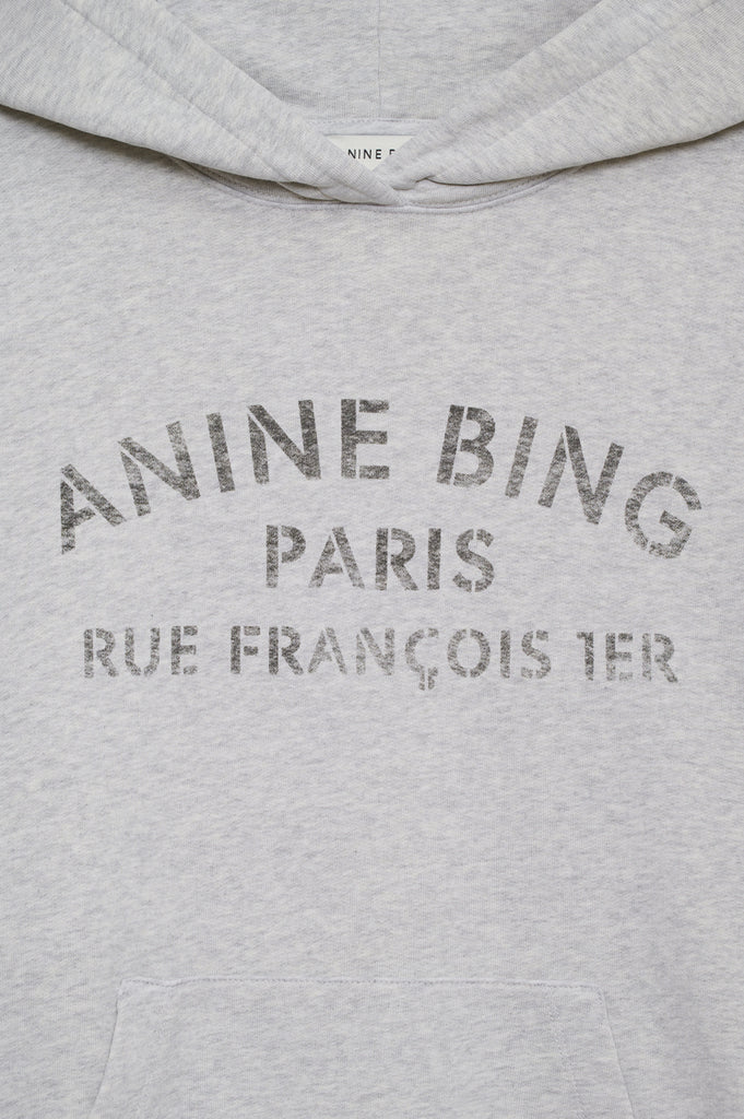Harvey Sweatshirt Paris Stencil Heather Grey
