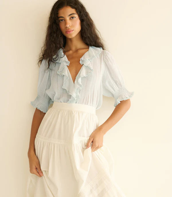 Henri Top Alice Blue