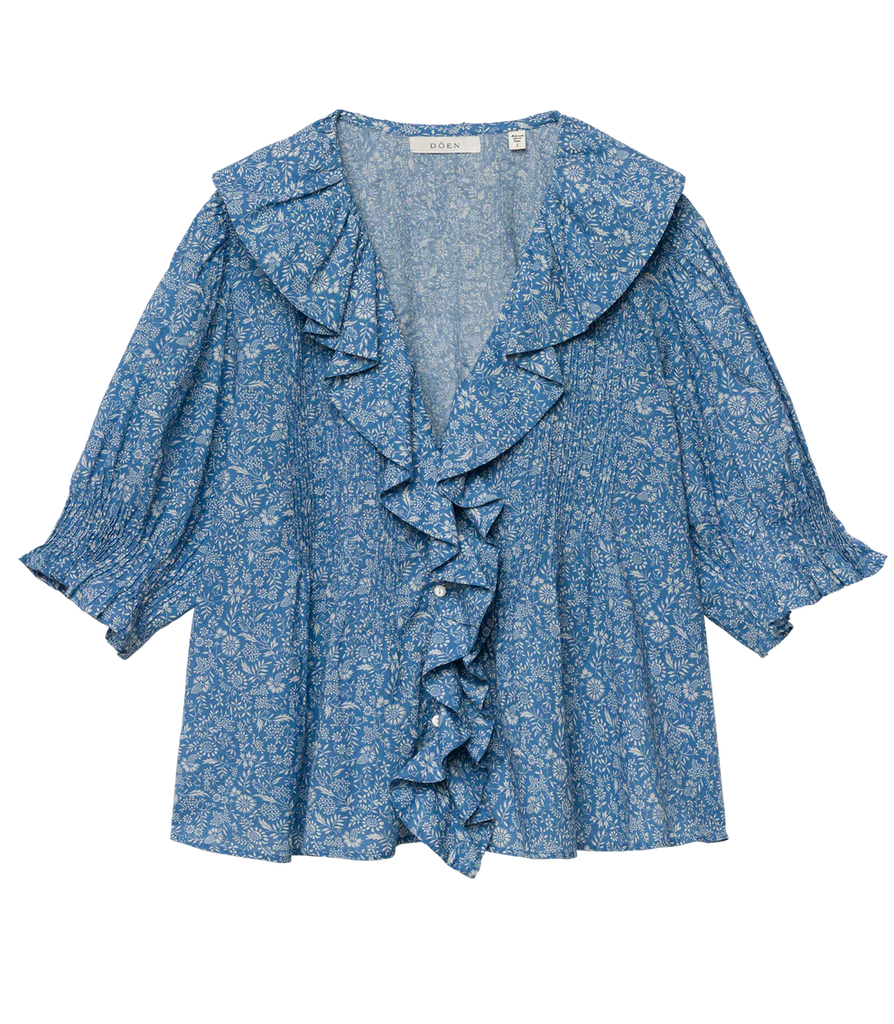 Henri Top Blue Garden Bloom