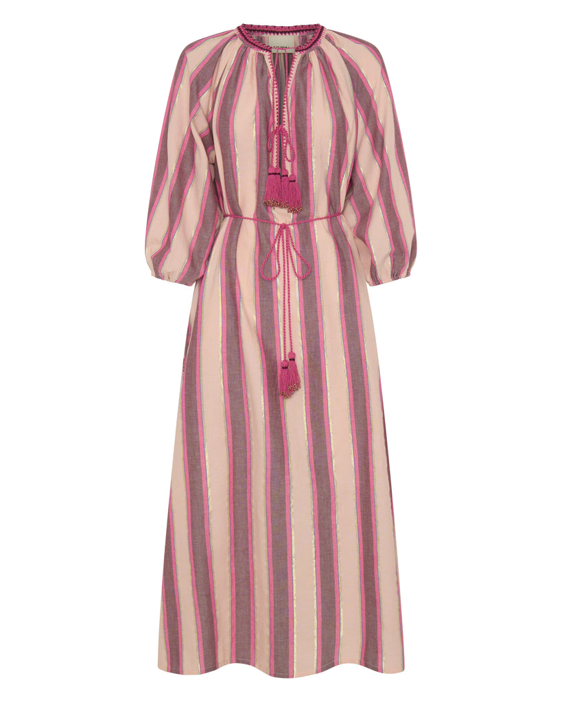 Priam Caftan Pink Mykonos Stripe