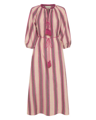 Priam Caftan Pink Mykonos Stripe