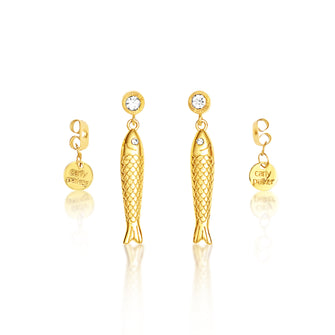 Pesca Brillio Earrings Gold