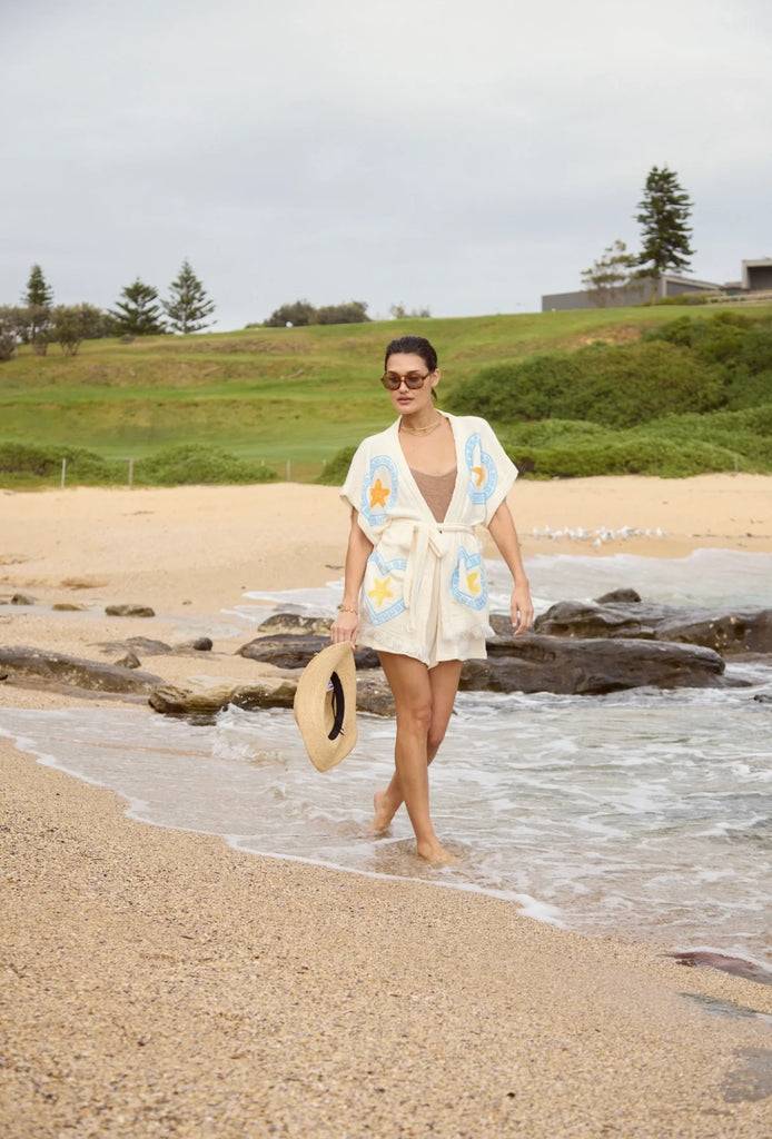 Short Set Light Blue Heart